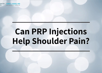 Can PRP Injections Help with Shoulder Pain